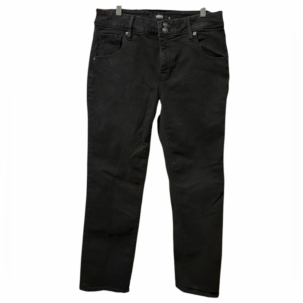 Hudson Jeans Black Beth Mid-Rise Baby Bootcut Petite Jean - Picture 3 of 6